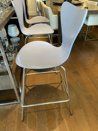 SET of 3 Lavender Counter Stools by Fritz Hansen