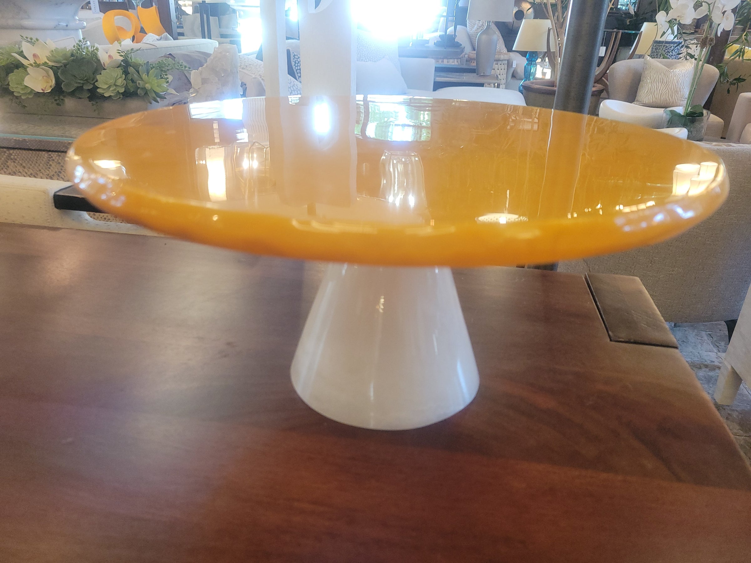 Marbleized Resin Cake Stand by Lily Juliet
