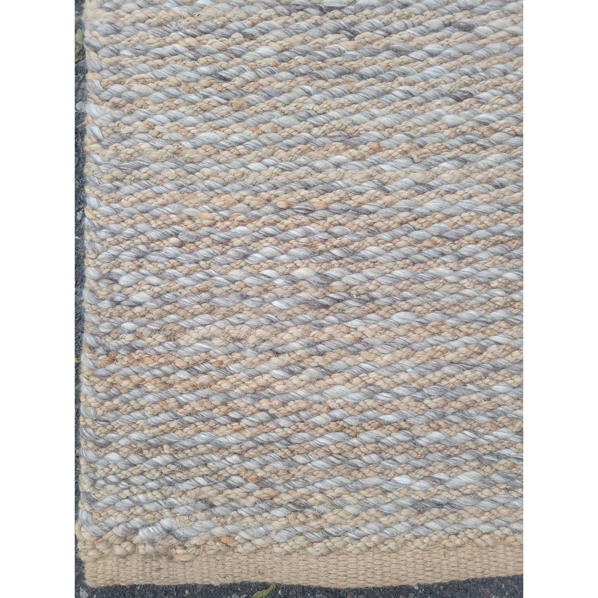 8' x 11.5' Kalahari Tan Wool & Jute Blend Rug by Armadillo