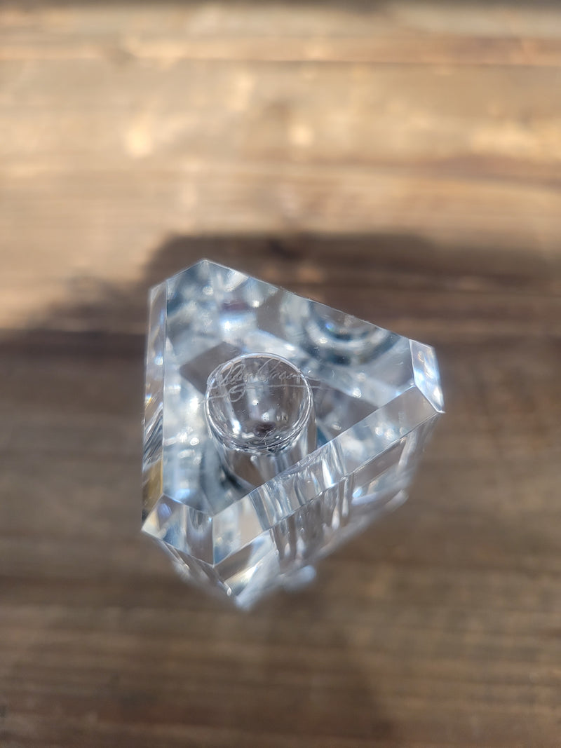 Oleg Cassini Crystal Pillar Shaped Perfume Bottle