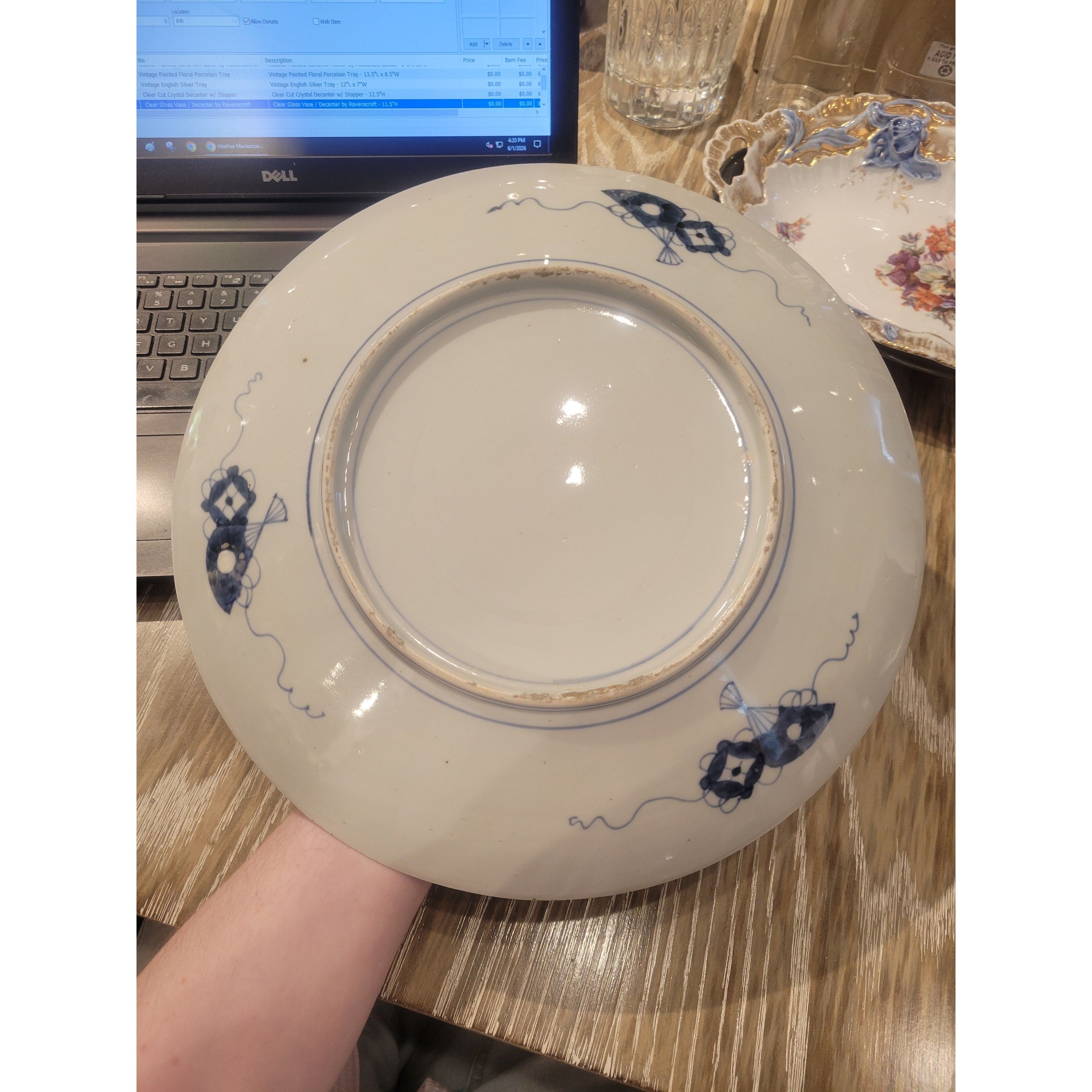 Vintage Hand-Painted Japanese Imari Porcelain Plate