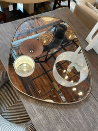 Brass Edge Freeform Wall Mirror