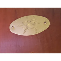 Vintage 4-ft Hardwood Coffee Table by C. Wright Table Co. - colletteconsignment.com