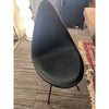 Set of 8 Fritz Hansen Black Leather Chairs