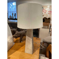 Gray Hair on Hide Table Lamp Attrib. to Made Goods