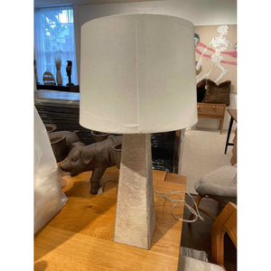 Gray Hair on Hide Table Lamp Attrib. to Made Goods
