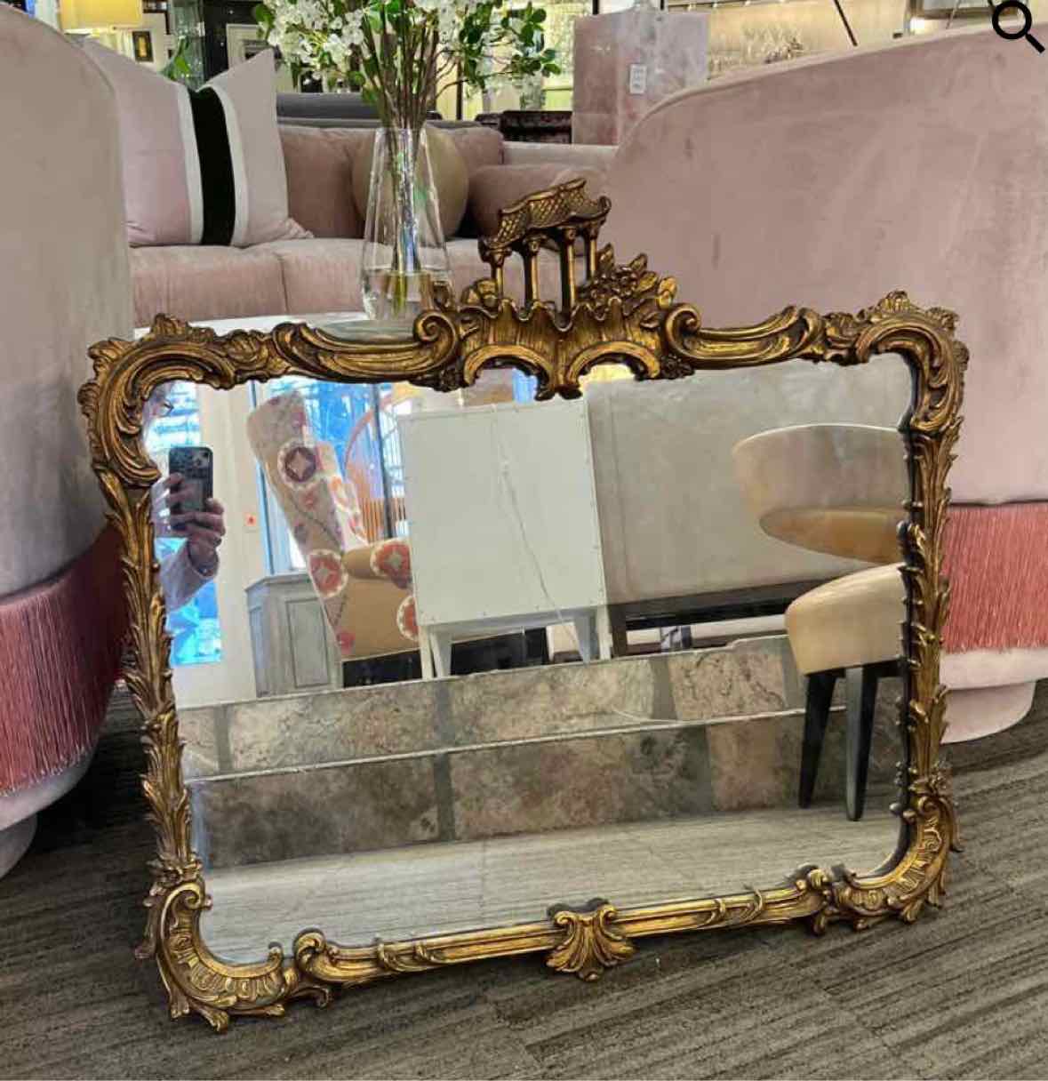 Antique Gold Gilt French Wall Mirror