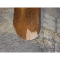 7-ft Dark Wood 'Roots' Dining Table w/ Crossed Legs by Bermex Canada - AS IS