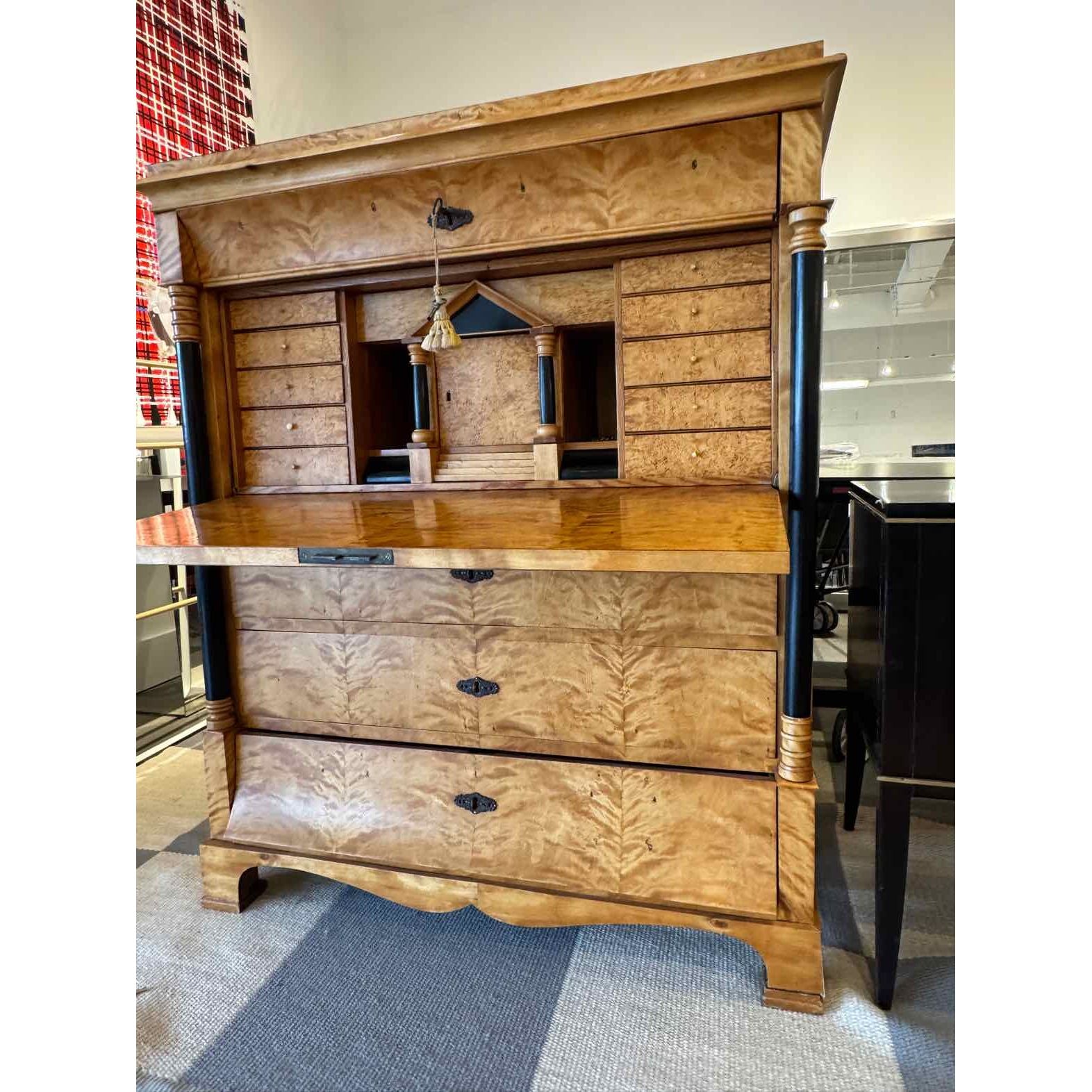 German Biedermeier Secretary Desk Circa 1830