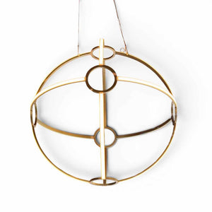 Ona Ethereal Orb LED & Brass Chandelier by Peter Straka for Kaia