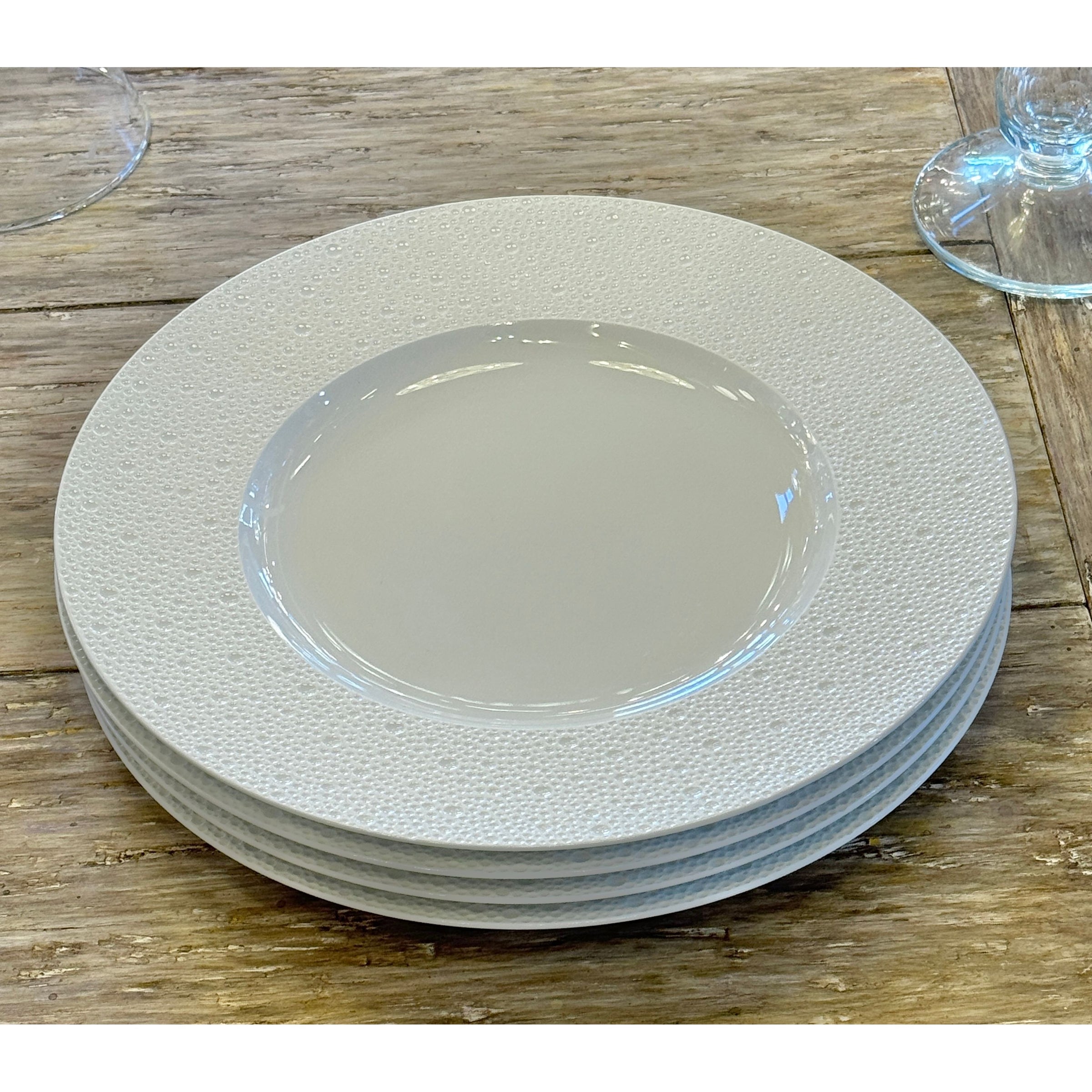 SET of 4 Porcelain Service Plates by Bernardaud