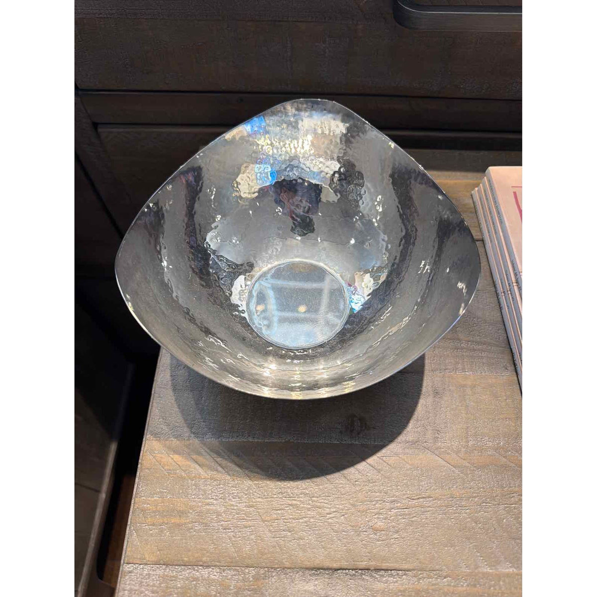 Small Hammered Wave Bowl, 7.5"DX4"H