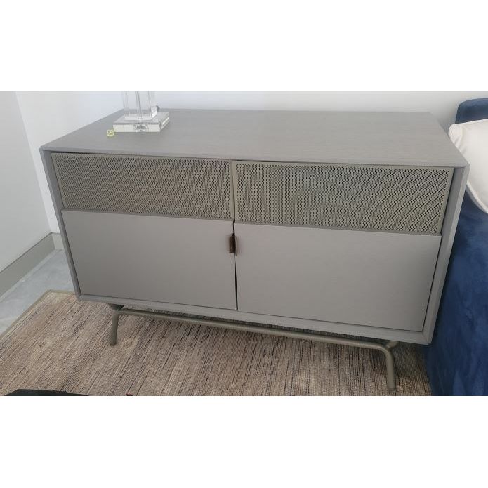 Gray Metal Storage Cabinet by Blu Dot