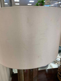 Mercury Glass Star Table Lamp w/ White Shade by Regina Andrew (AS IS)