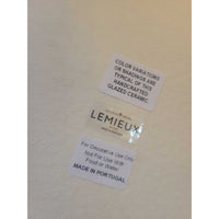 Short White 'Muguet' Vase by Lemieux et Cie for GB