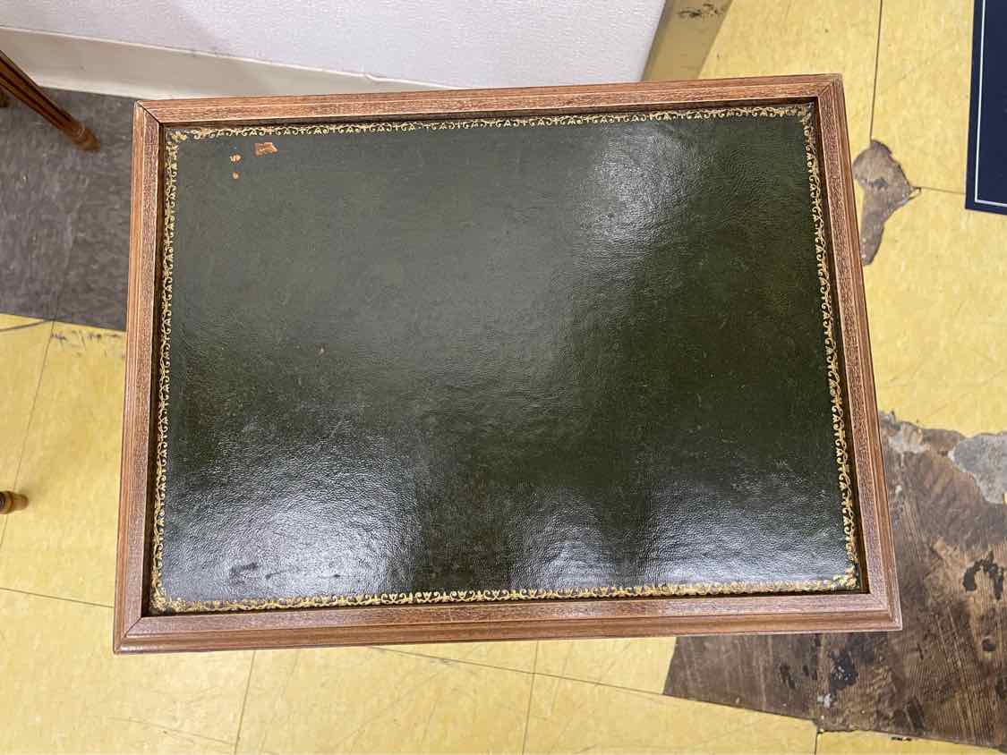 SET of 3 Louis XVI Style Leather Top Nesting Tables (AS IS)