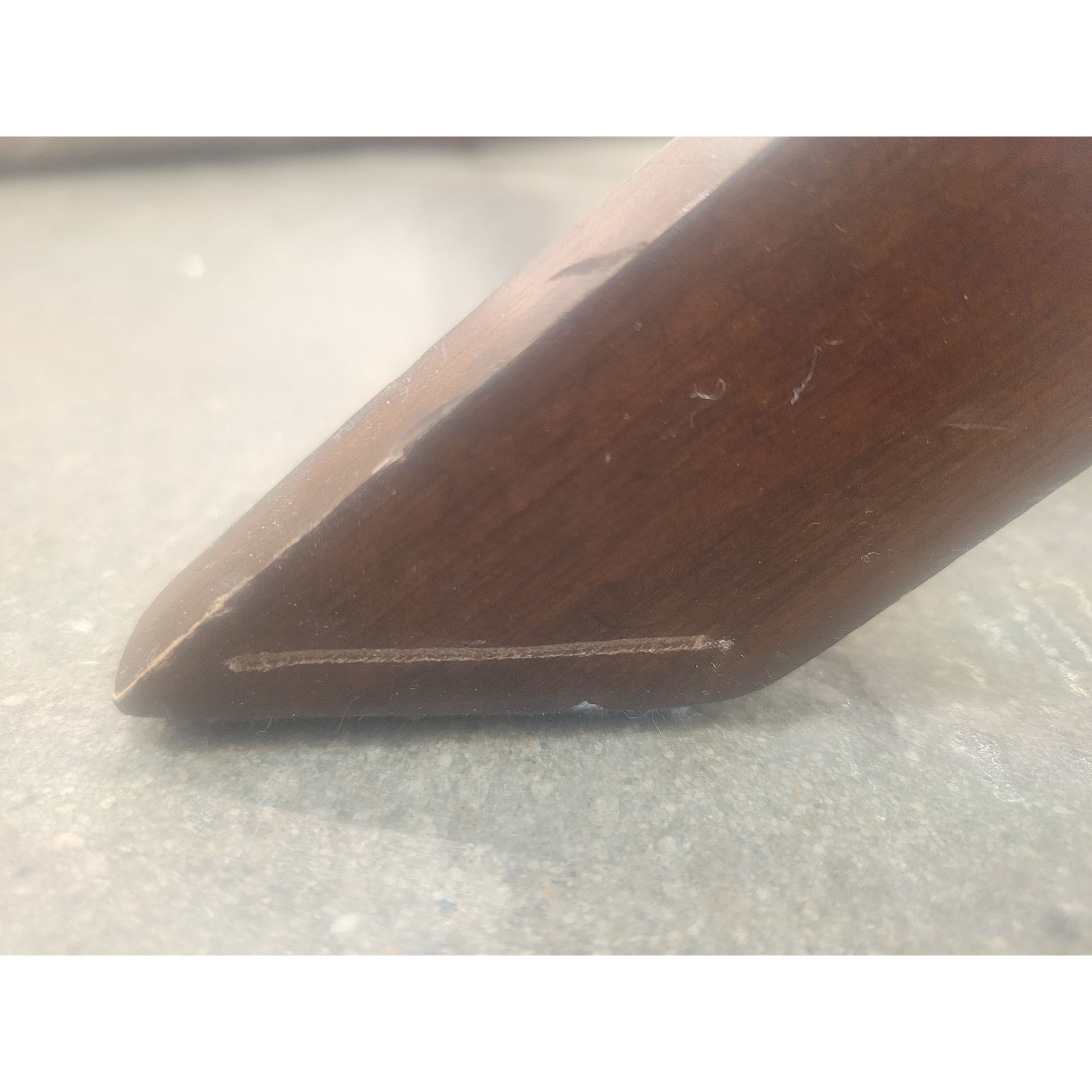 PAIR of Espresso Wood & Nickel 1-Drawer Side Tables