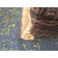 PAIR of Grand Manor Resin Wicker Chairs w/ Ottomans by Cast Classics (AS IS)