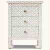 Salma Mosaic Inlay 3-Drawer Side Table by RH