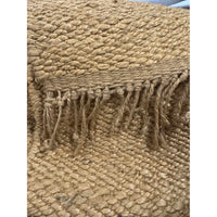 Camel Jute Fringe Rug