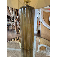 Gray Blown Glass Table Lamp - colletteconsignment.com