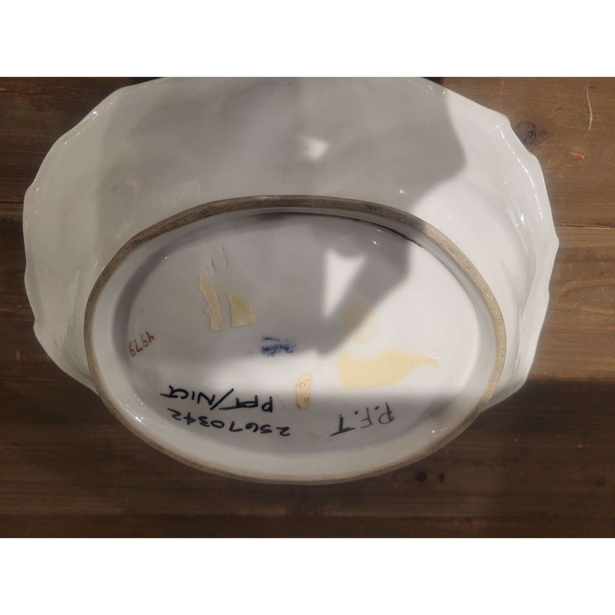 Large Lotus Leaf Porcelain Bowl