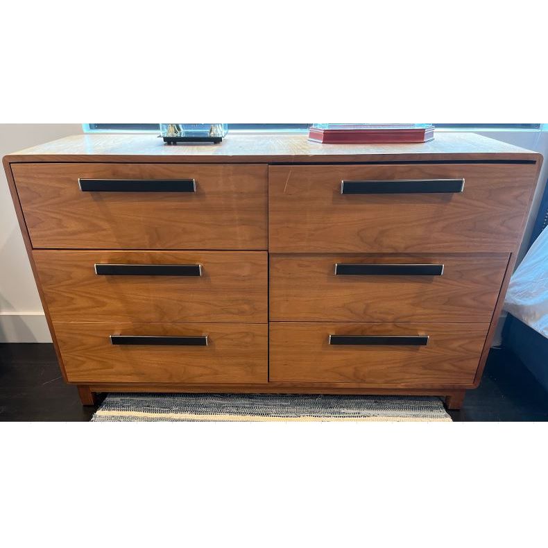 Light Wood Dresser w/ Black Handles - AS IS