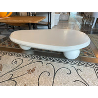 White Bean Shaped Coffee Table