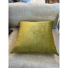 PAIR of Custom Moss Green Velvet Pillows