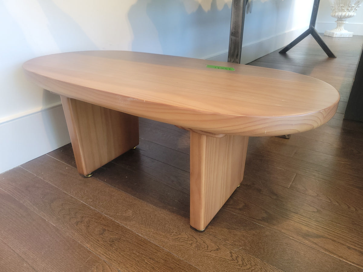 3-ft Oval Wood Side Table (AS IS)