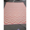 10.5x13-ft Grapefruit Chevron 'Catalyst' Wool Rug by Merida