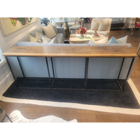 Live Edge Walnut & Metal Console Table by Central Station (AS IS)