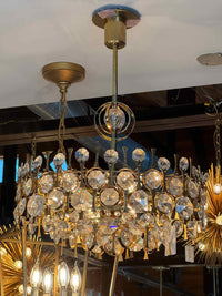 Gaetano Sciolari Brass Pendant Light