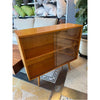 3-ft Mid-Century Maple Cabinet w/ Sliding Glass Doors by Paul McCobb