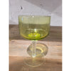 SET of Vintage Green Glass Drink Pitcher & 6 Glasses by Sasaki