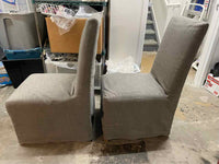 SET of 10 Ellison High-Back Track Arm Slipcover Dining Chairs by RH