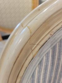 Louis XVI Style Arm Chair w/ Fermoie Fabric Attrib. to Amy Berry Home (AS IS)