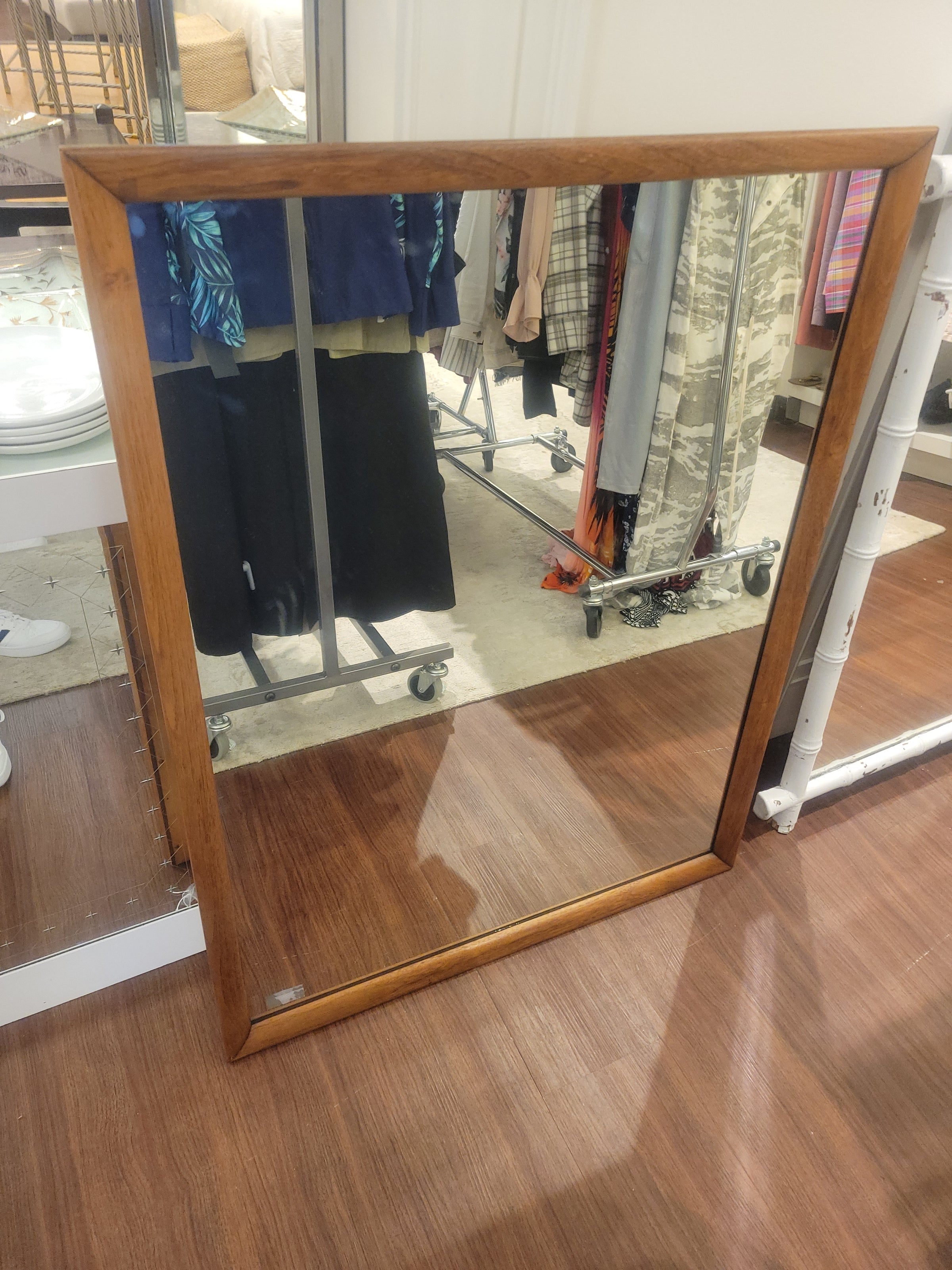Rectangular Wood Mirror (AS IS)