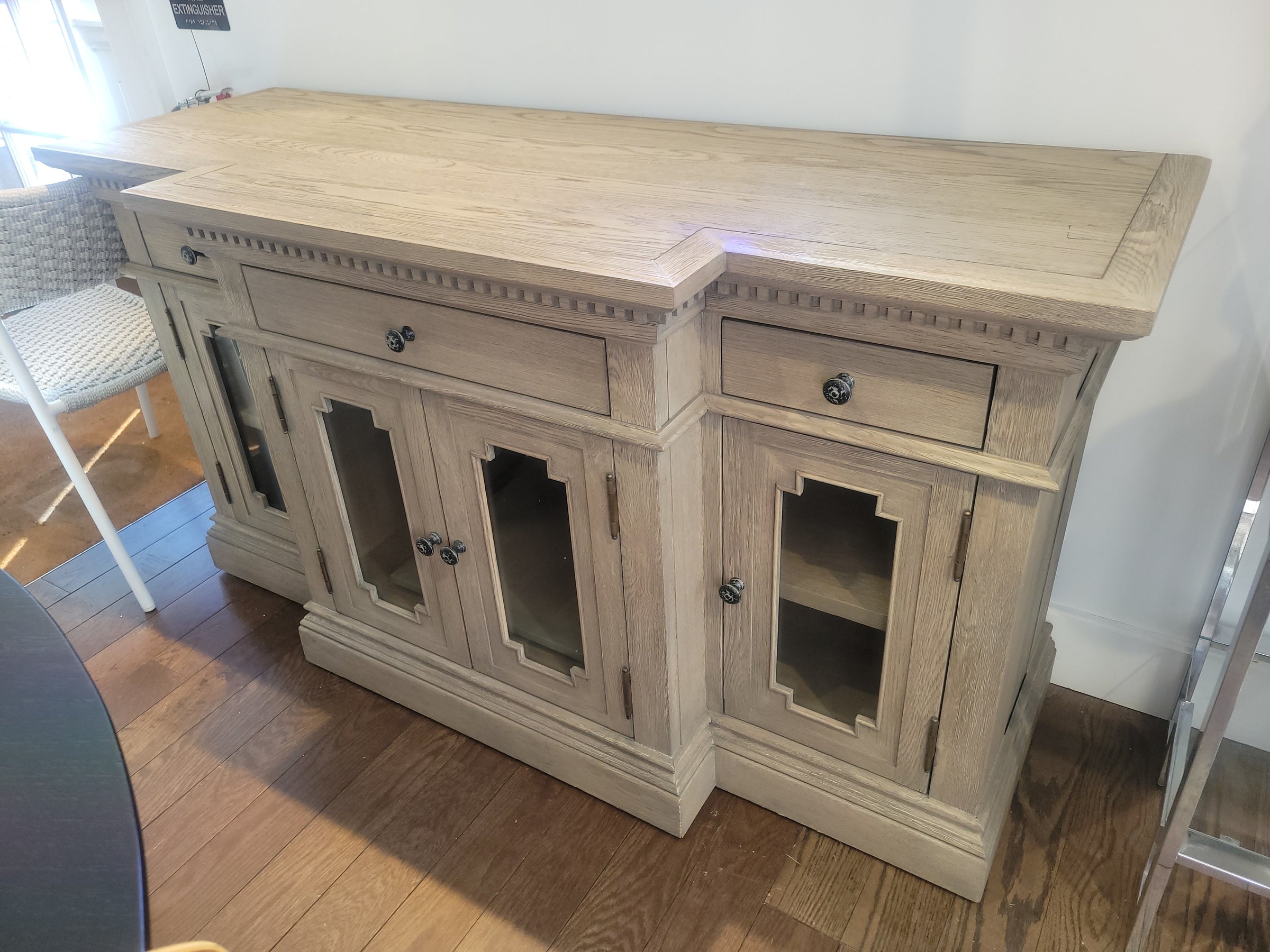 St. James Gray Oak 5-ft Media Console by RH (AS IS)