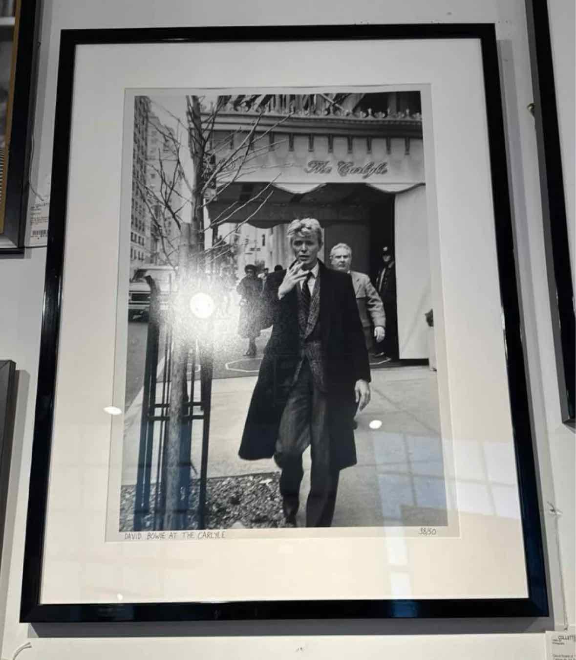 David Bowie at The Carlyle, by Art Zelin 1982 Ltd. Ed.  24"W x 32"H