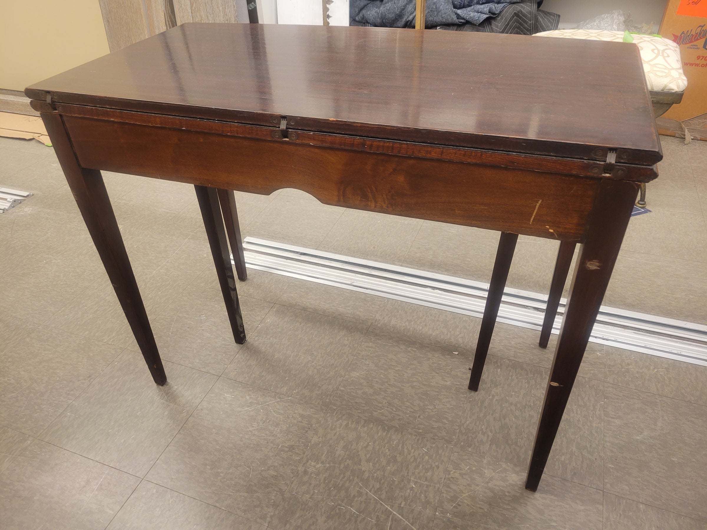 Vintage Mahogany Flip Top Table