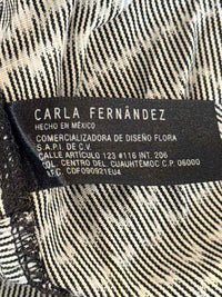 Women's Carla Fernandez Size O/S Gray/White Dress