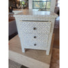 Salma Mosaic Inlay 3-Drawer Side Table by RH