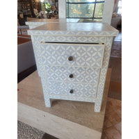 Salma Mosaic Inlay 3-Drawer Side Table by RH