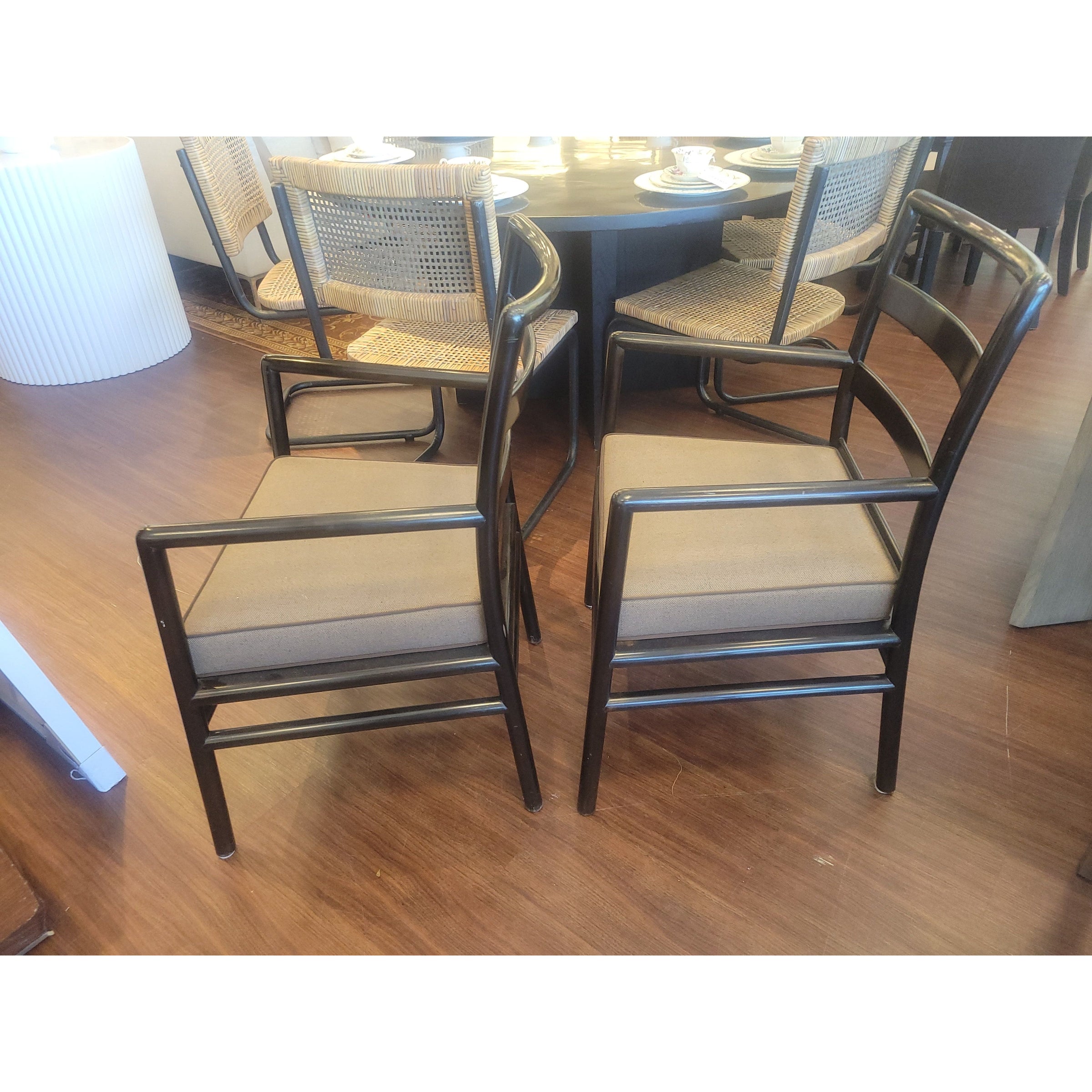 SET of 6 Aero Dining Chairs by T.H. Robsjohn-Gibbings for Widdicomb (AS IS)