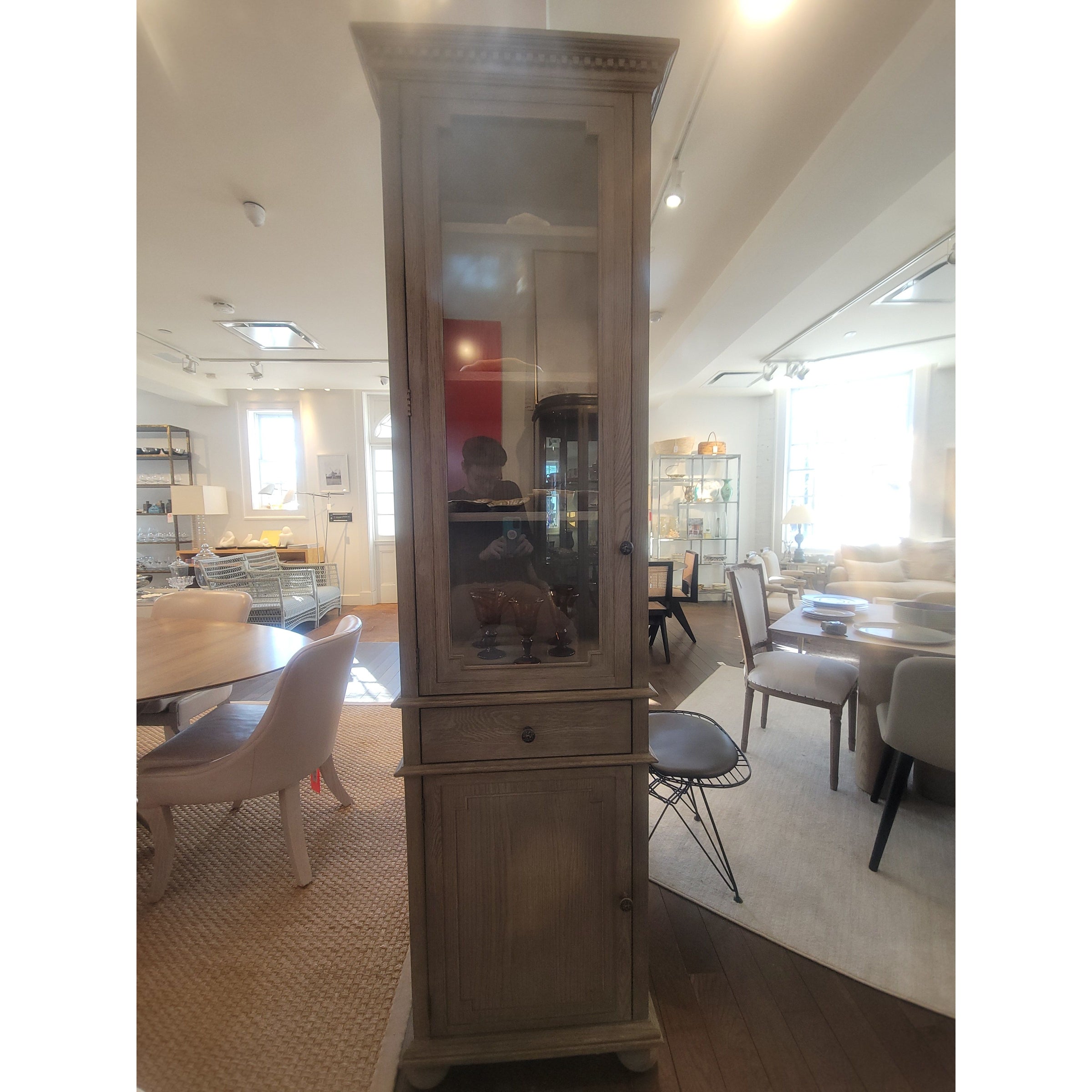 St. James Gray Oak 7-ft Standing Cabinet by RH - colletteconsignment.com