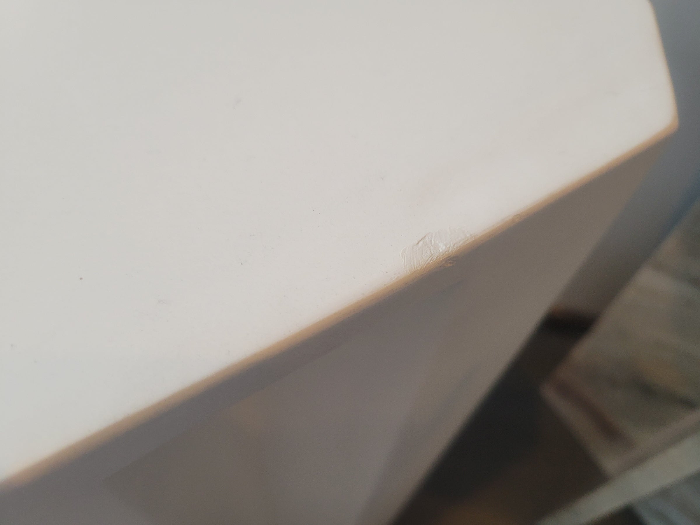 PAIR of Geometric White Cement Side Tables