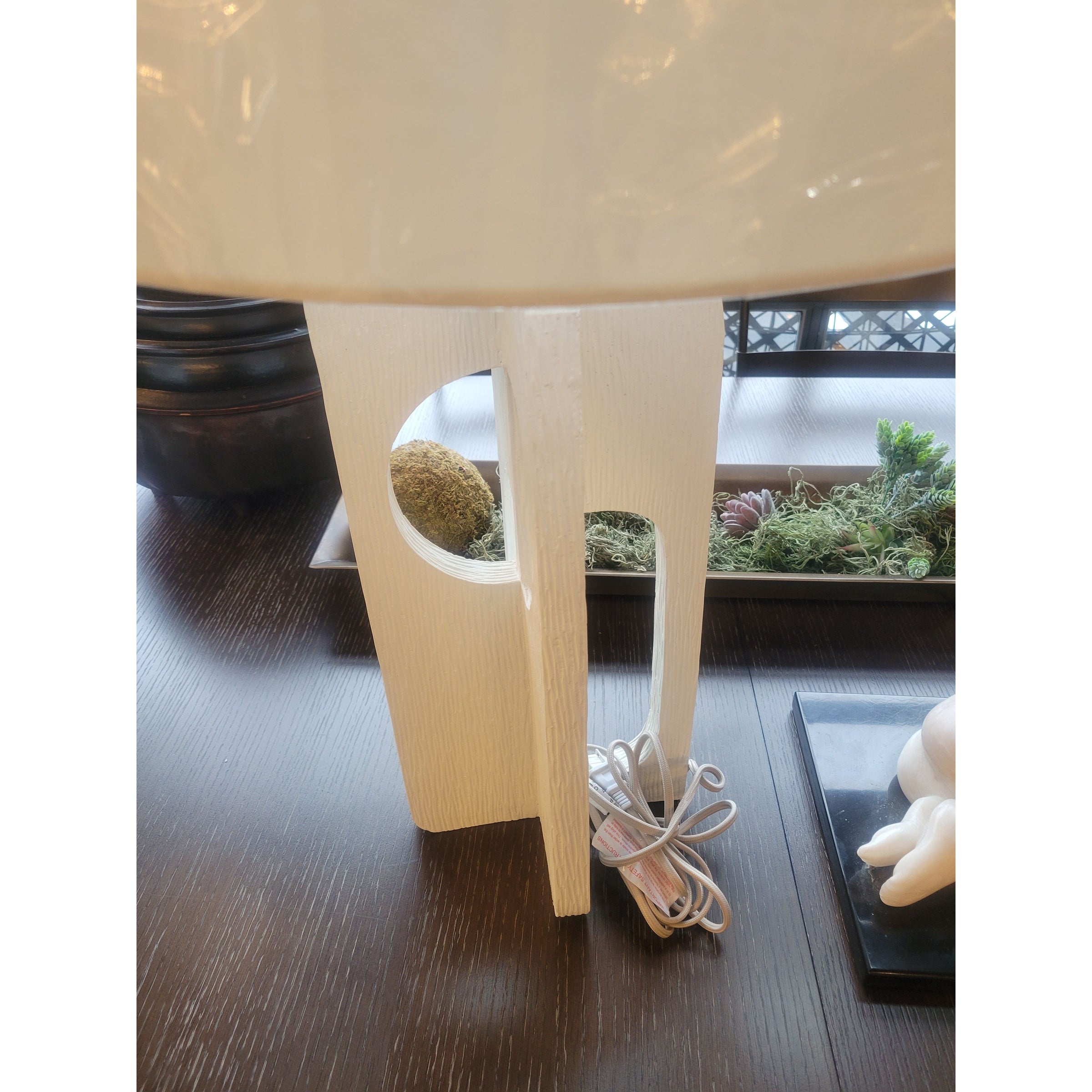 PAIR of 'Tevin' Resin Table Lamps w/ Shades by Arteriors
