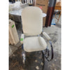 Maison Jansen Hollywood Regency Style Upholstered Chrome Rocking Chair