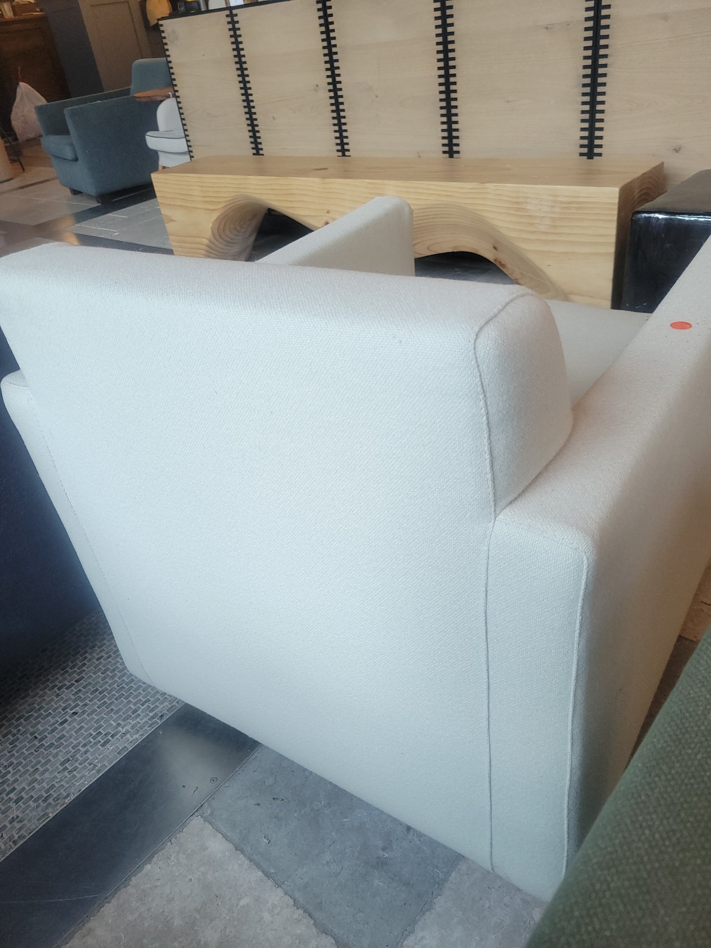 Beige Fabric Lounge Chair by Cappellini (AS IS)